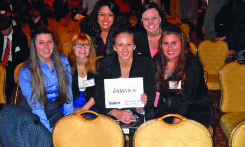 MUN: Some of the students that represented CLU at the Model UN conference at Harvard.
Photo courtesy of Kiera Murphy