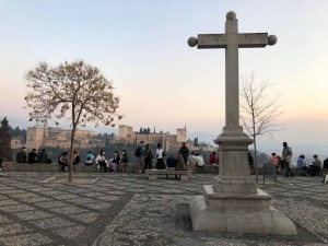 And surprisingly few people were out to watch the sunset turn the Alhambra crimson.