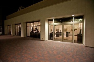 The William Rolland Gallery at night