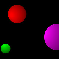 Colored spheres