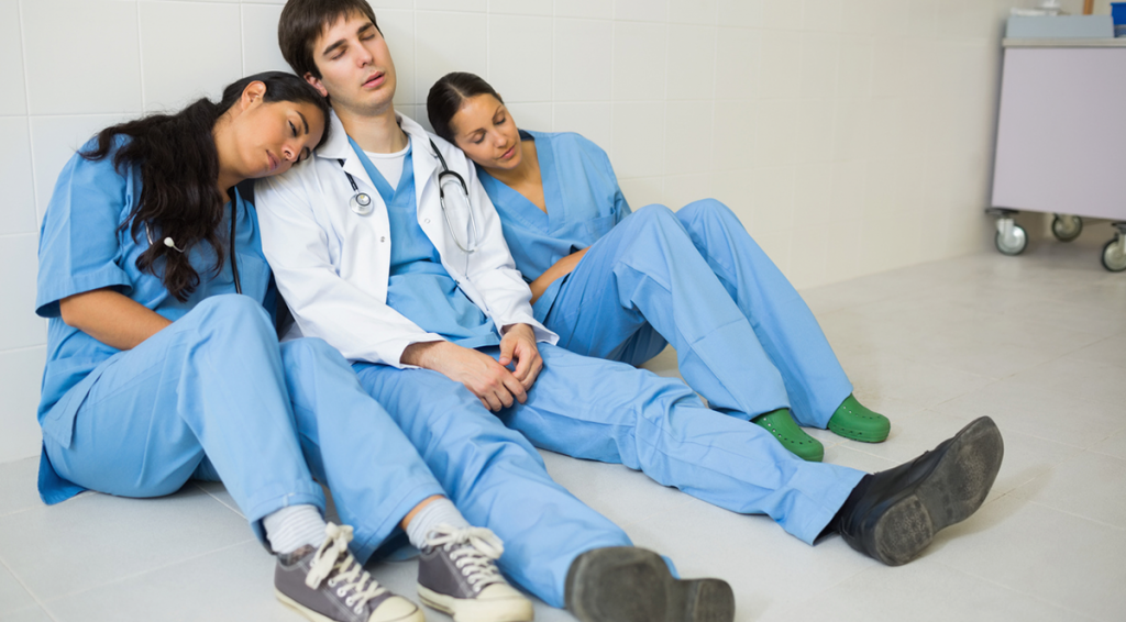 sleep-tired-burn-out-physicians-doctors-residents-nurses